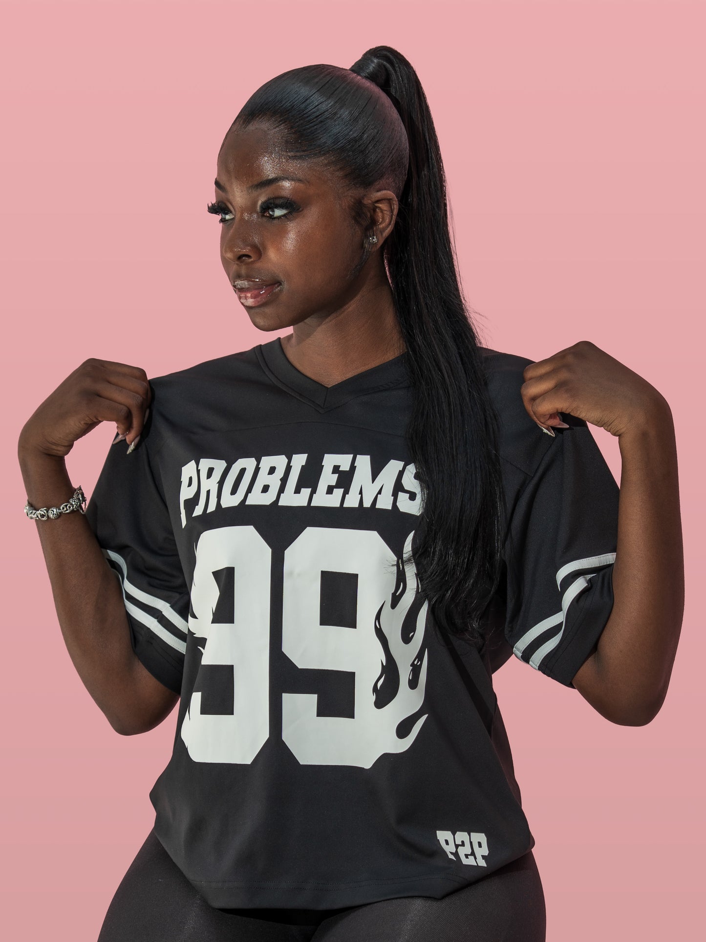 99 Problems Jersey-Black