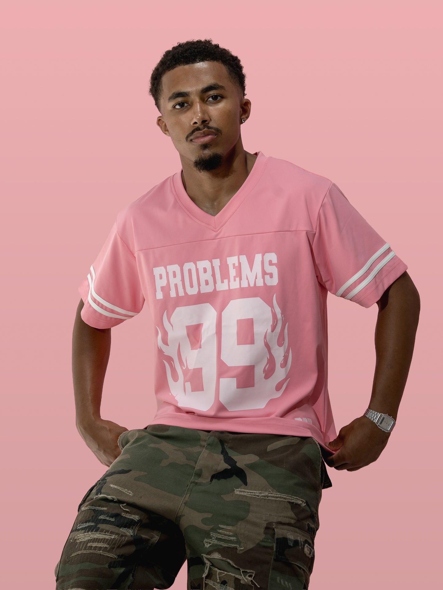 99 Problems Jersey-Pink